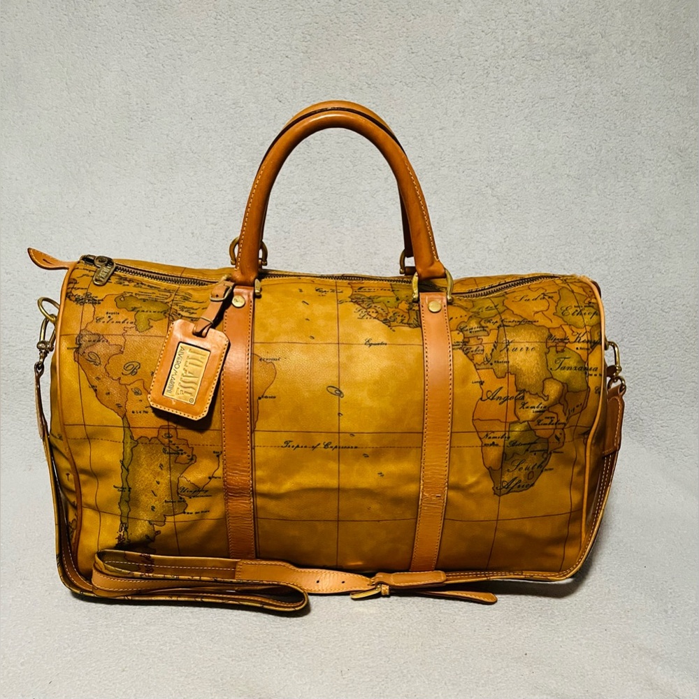 ALVIERO Martini World Map Boston Bag - Picture 5 of 13